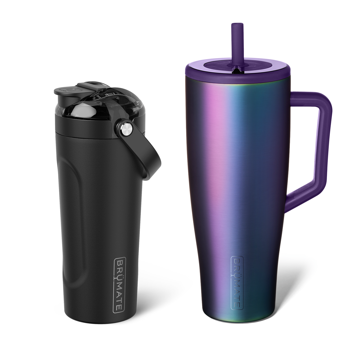 Shake + Glow Bundle | Dark Aura & Matte Black | 40oz/25oz C6 image 1
