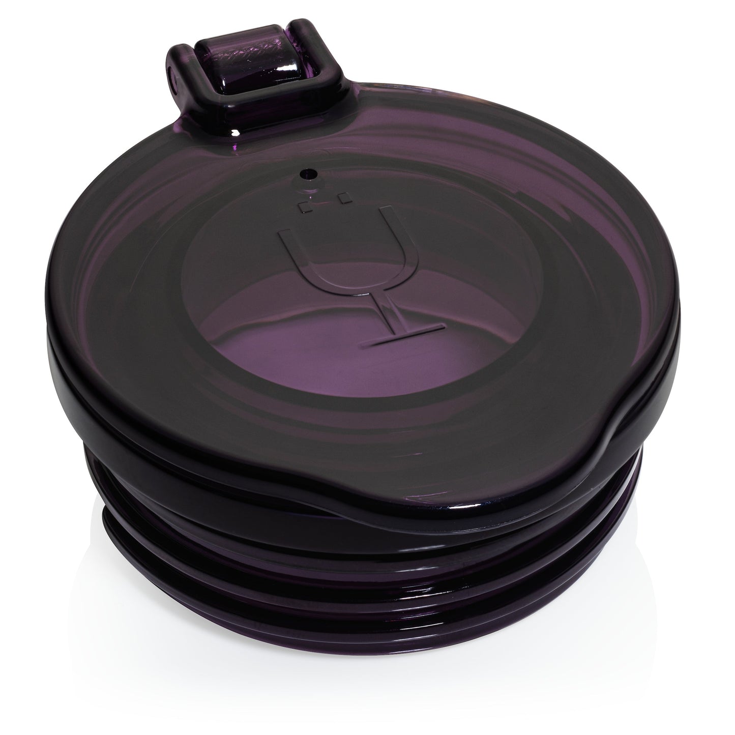 Champagne Flute Replacement Lids | (Clear, Purple & Black) X3 image 1