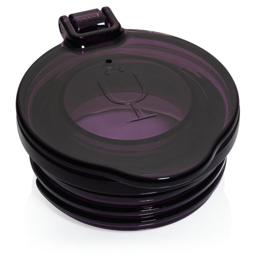 Champagne Flute Replacement Lids | (Clear, Purple & Black) X3 image 1