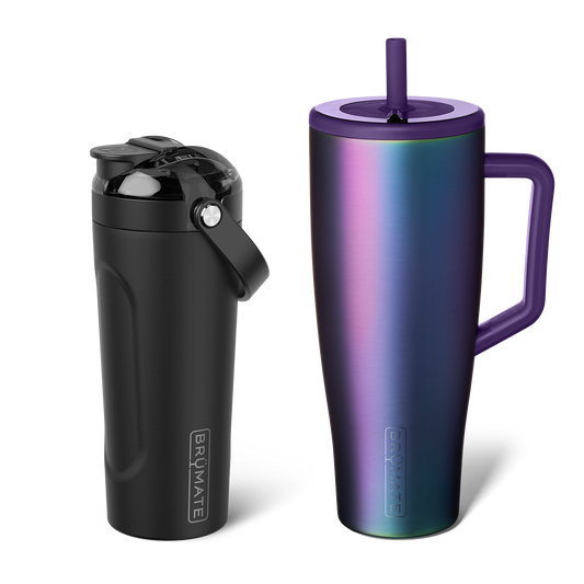 Shake + Glow Bundle | Dark Aura & Matte Black | 40oz/25oz C6 image 1