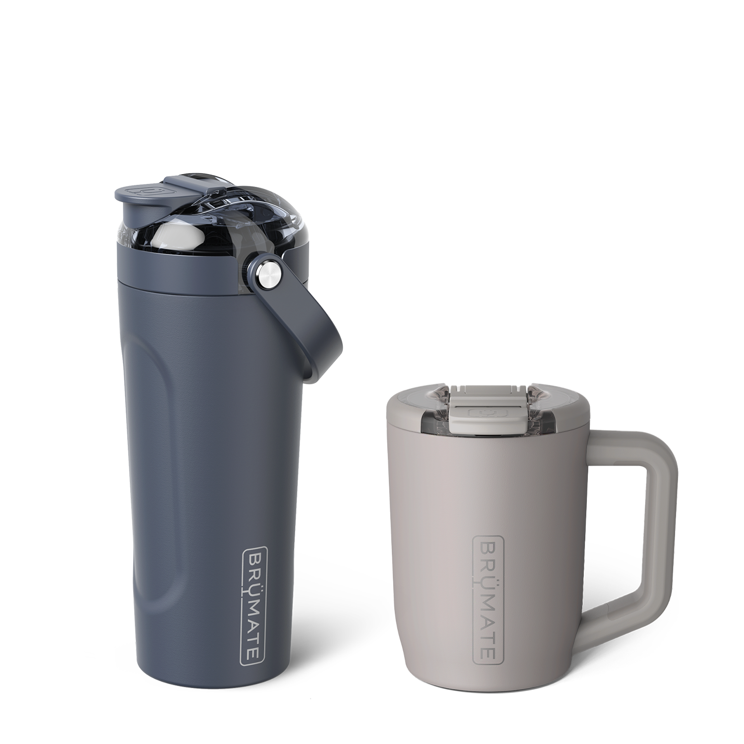 Hydrate + Caffeinate Bundle | Mocha & Nightfall Blue | 15oz/25oz J6 image 1