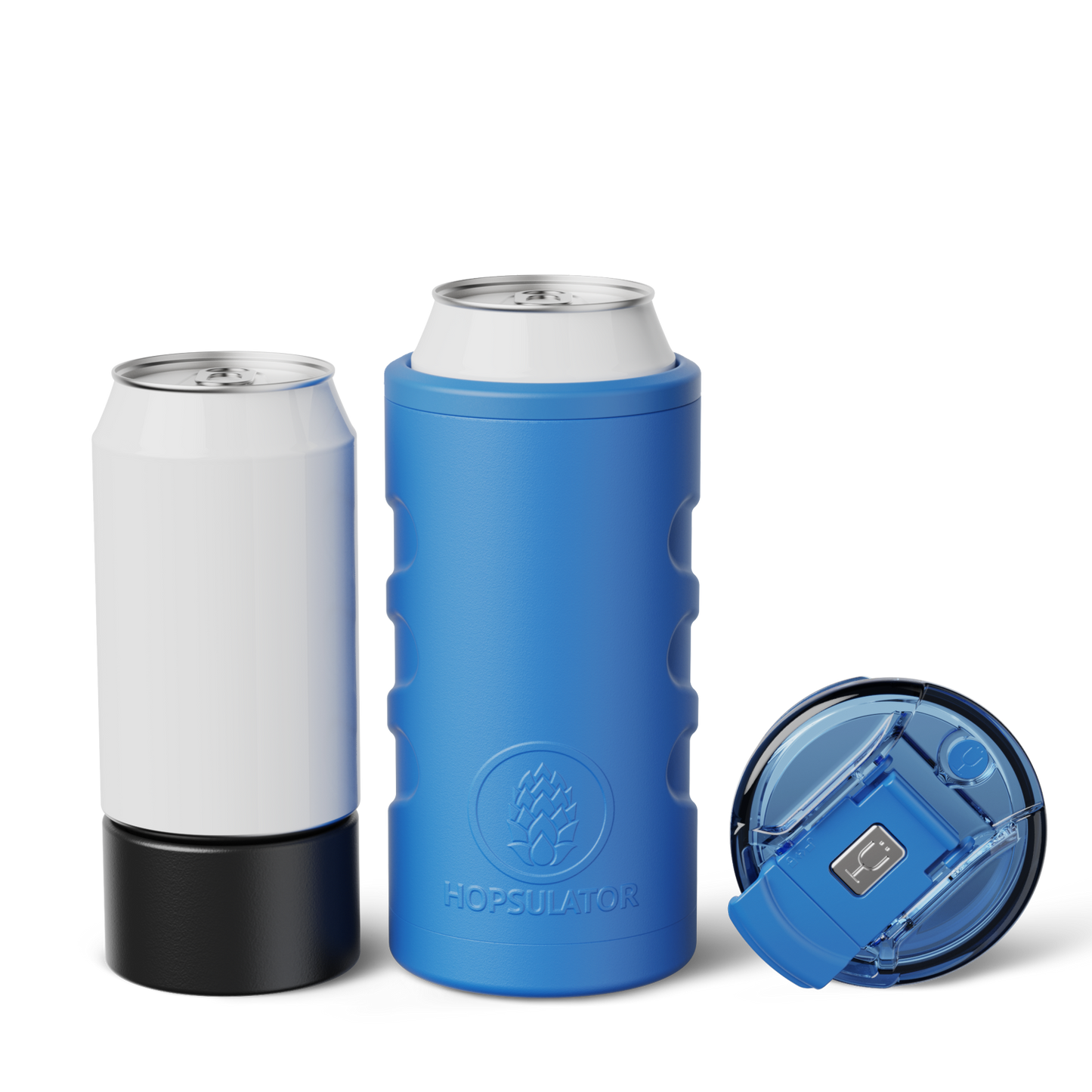 Retro Hopsulator Trio | Matte Azure | 12/16oz Standard Cans C2 image 1