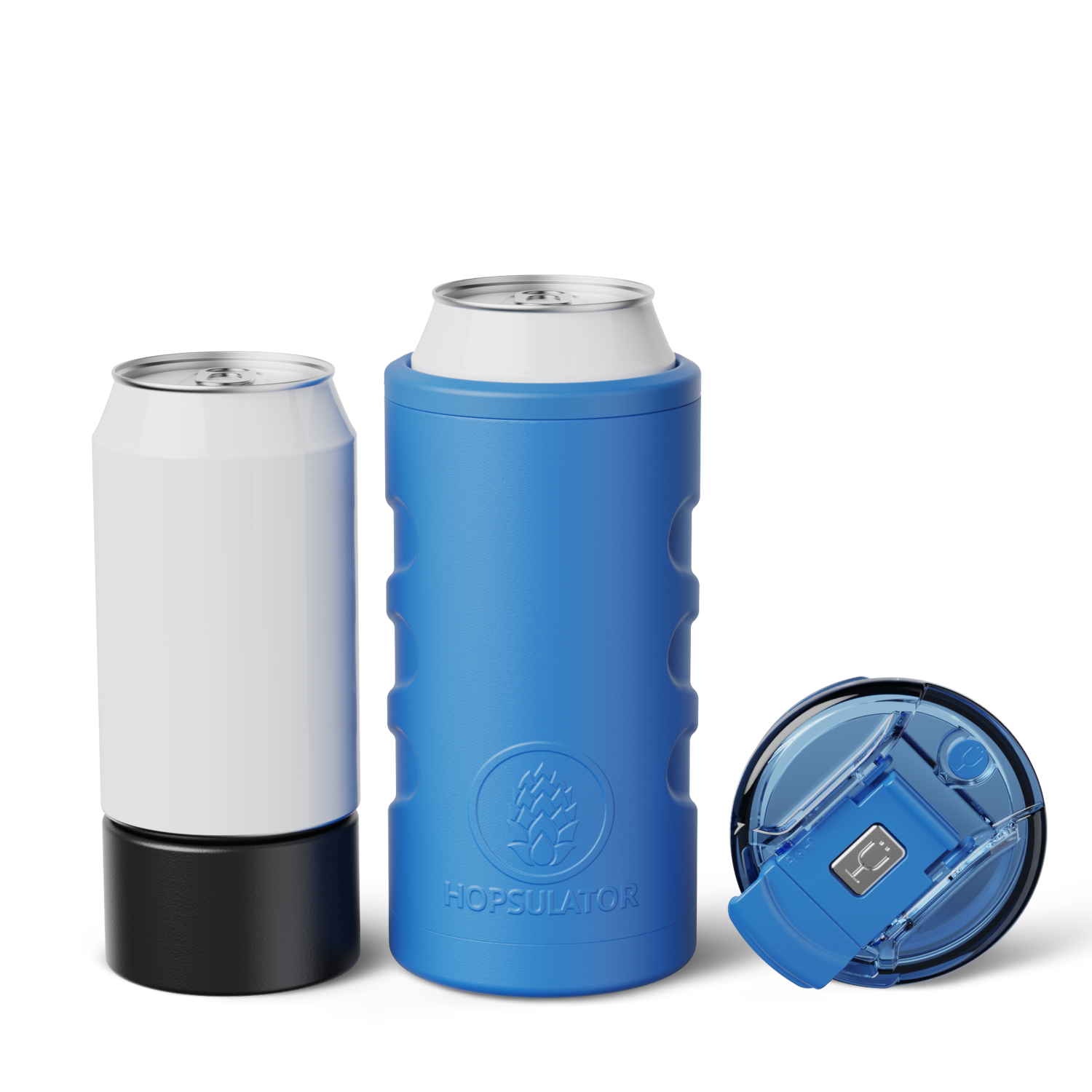 Retro Hopsulator Trio | Matte Azure | 12/16oz Standard Cans C2 image 1