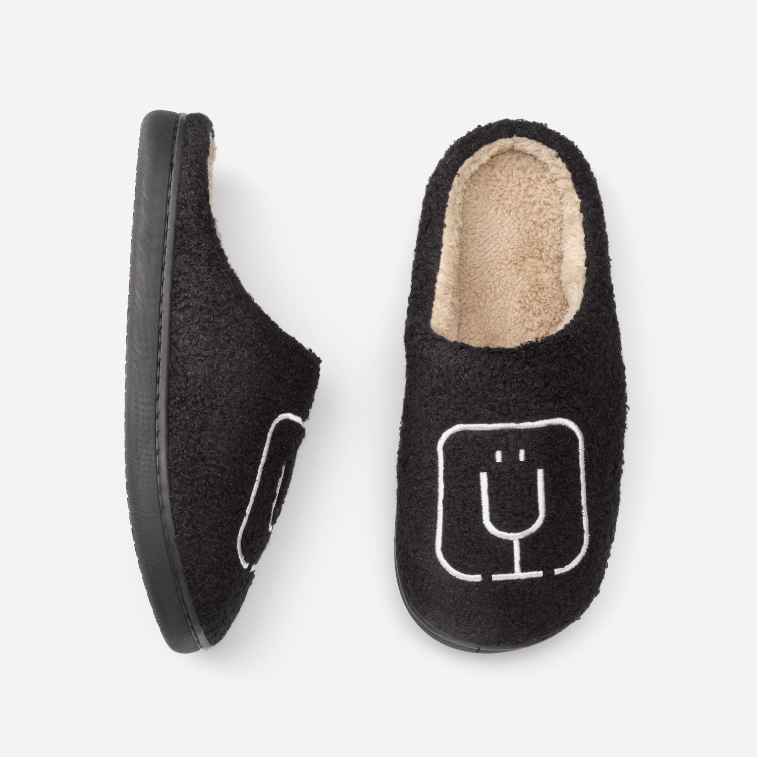 BrüMate Fuzzy Slippers | Black P4 image 2