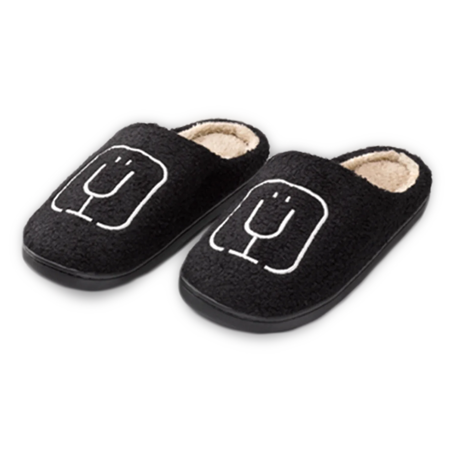 BrüMate Fuzzy Slippers | Black P4 image 1