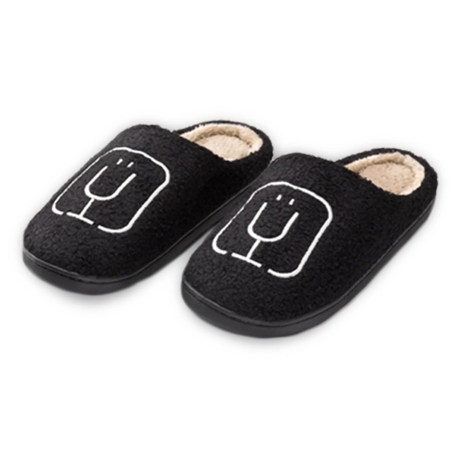BrüMate Fuzzy Slippers | Black P4 image 1
